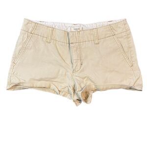 Express Women's Chino Shorts Size 6 Beige Casual Flat Front